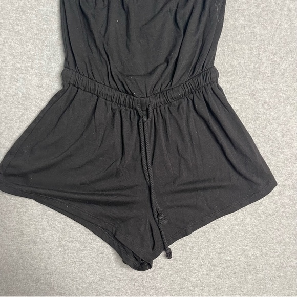 Mossimo Romper Womens XS Solid Black Strapless From Target Adult - Picture 6 of 11